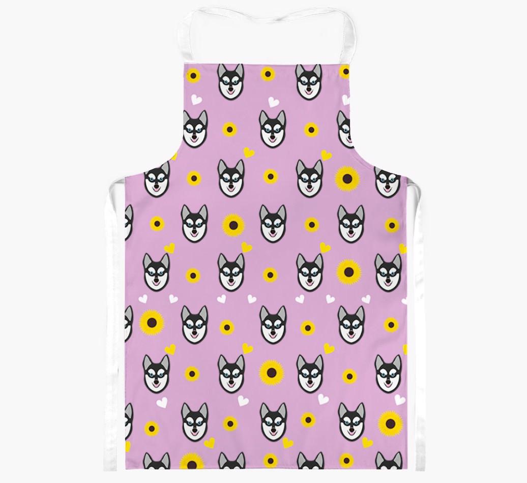 Sunflower Pattern: Personalized {breedFullName} Apron