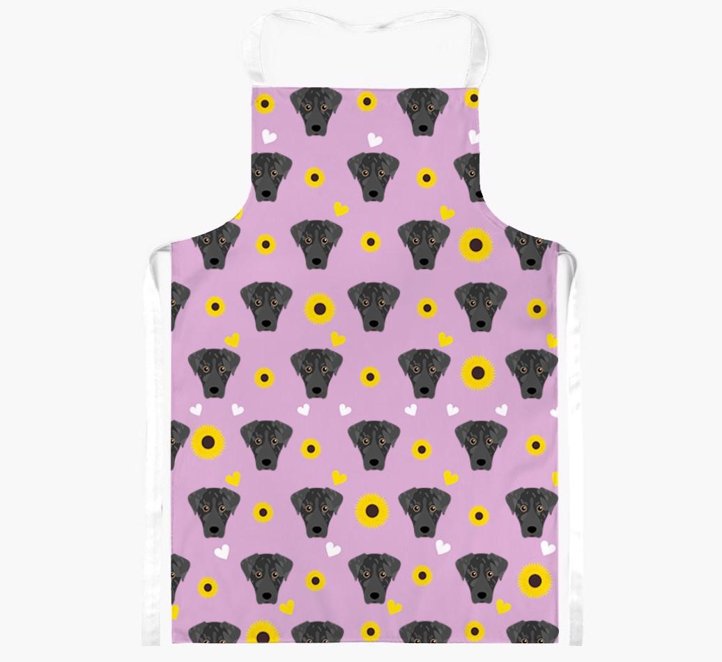 Sunflower Pattern: Personalized {breedFullName} Apron