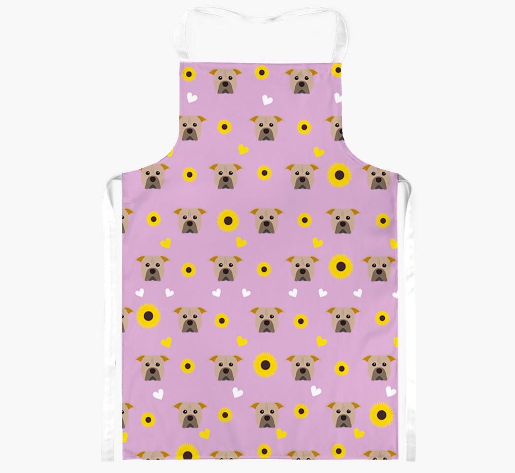 Sunflower Pattern: Personalized {breedFullName} Apron