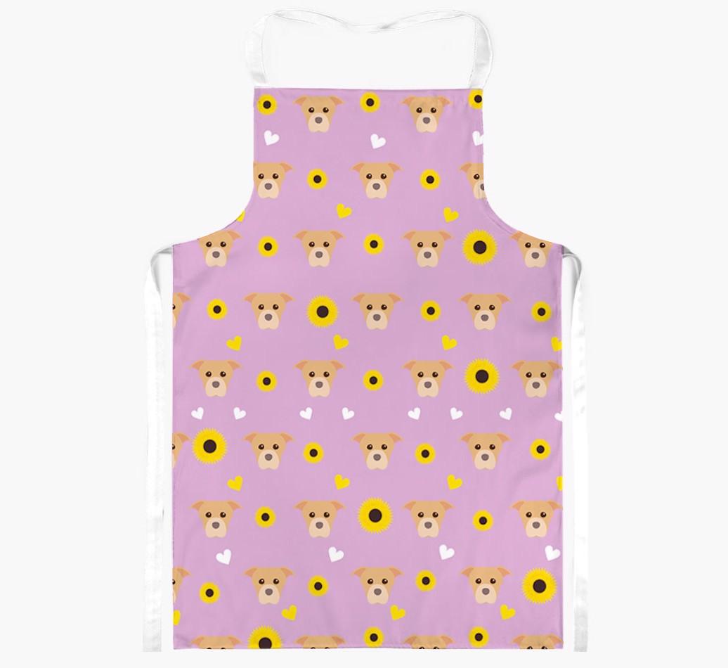 Sunflower Pattern: Personalized {breedFullName} Apron