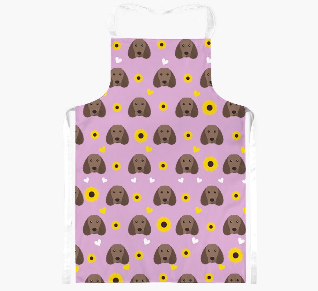 Sunflower Pattern: Personalized {breedFullName} Apron