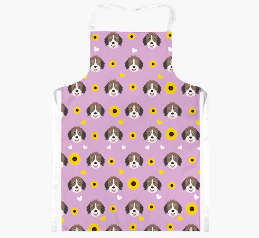 Sunflower Pattern: Personalized {breedFullName} Apron
