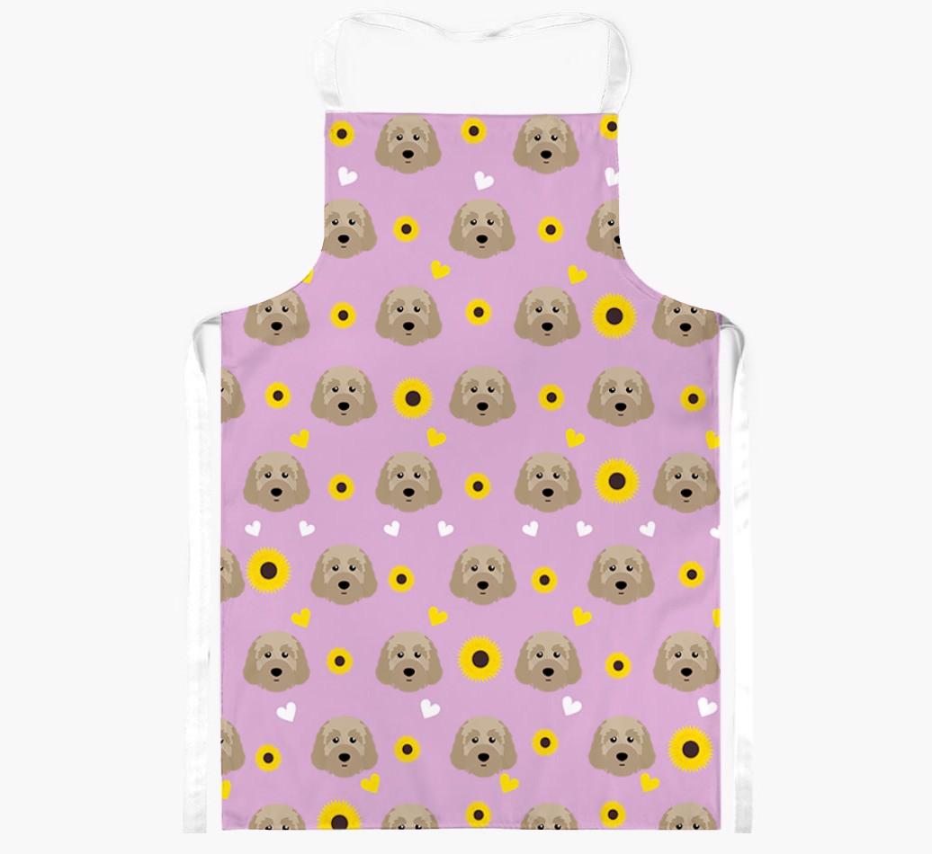 Sunflower Pattern: Personalized {breedFullName} Apron