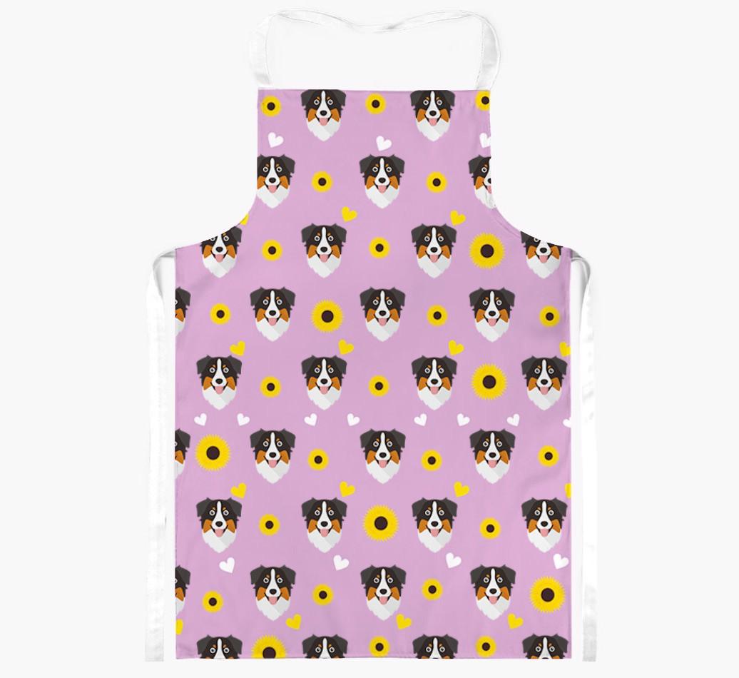 Sunflower Pattern: Personalized {breedFullName} Apron