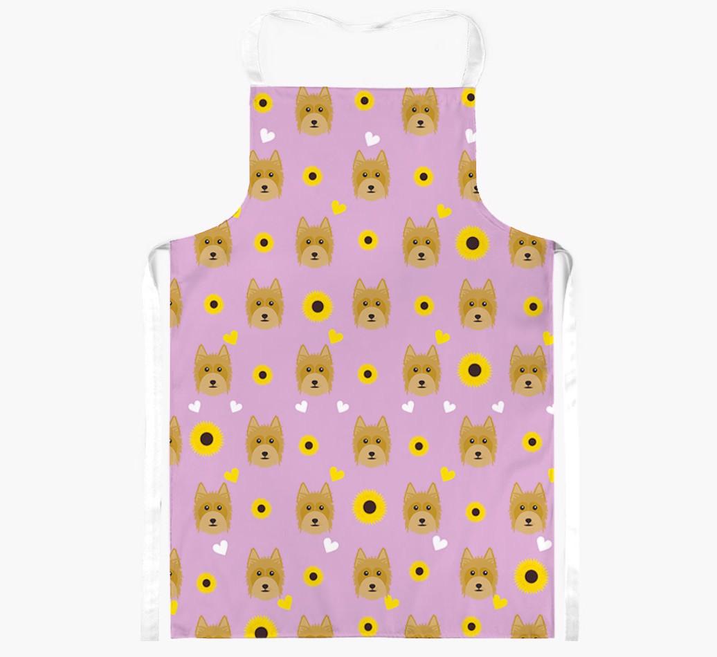 Sunflower Pattern: Personalized {breedFullName} Apron
