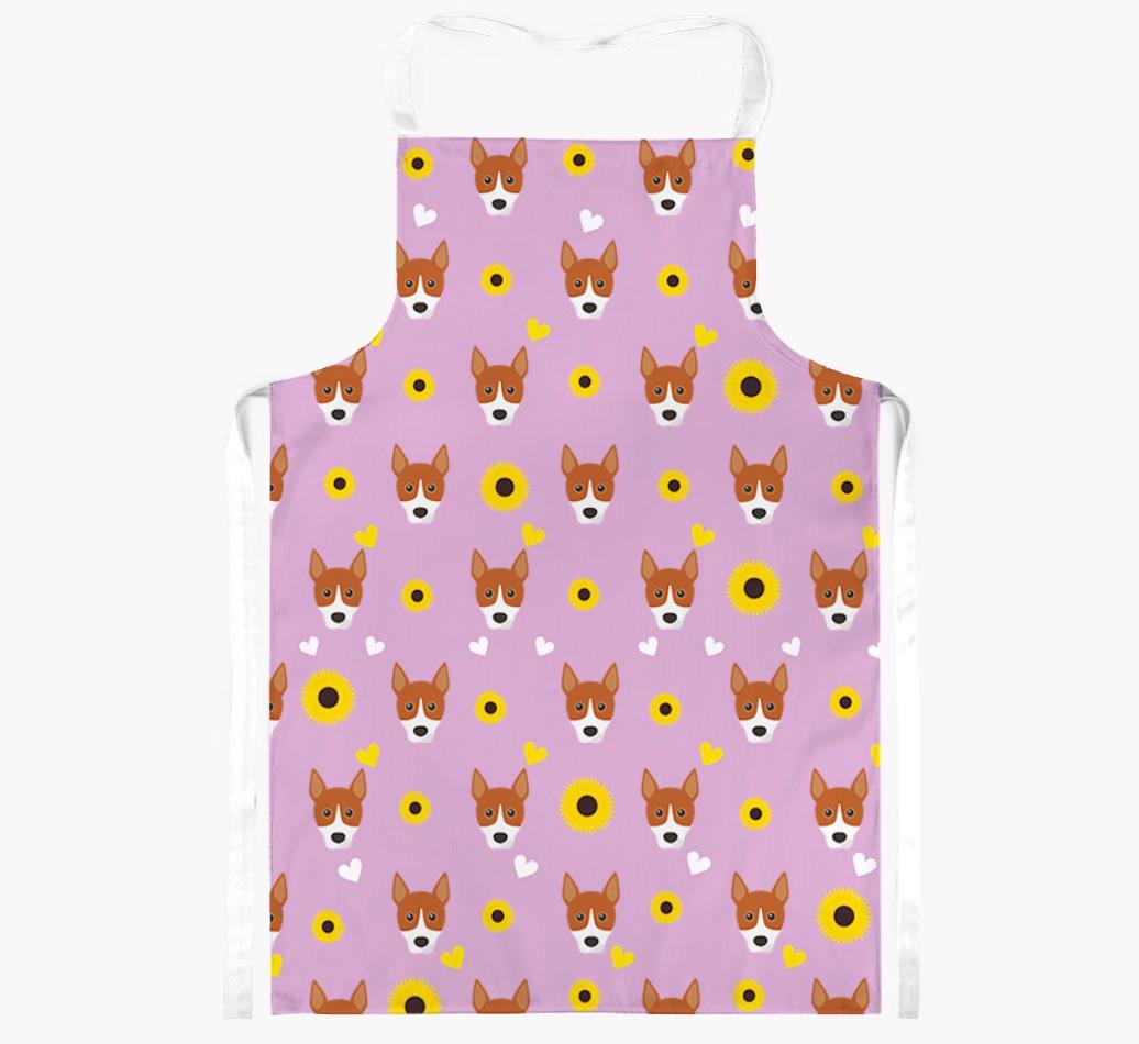 Sunflower Pattern: Personalized {breedFullName} Apron