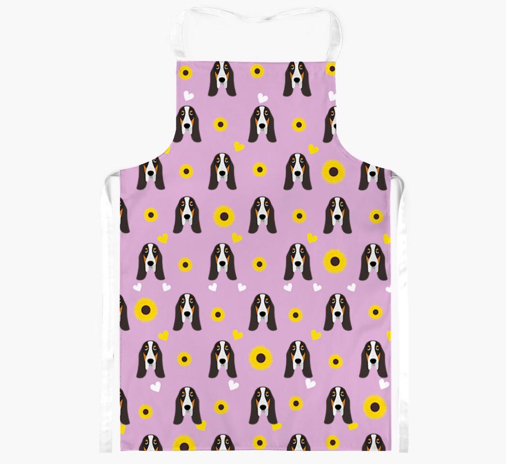 Sunflower Pattern: Personalized {breedFullName} Apron