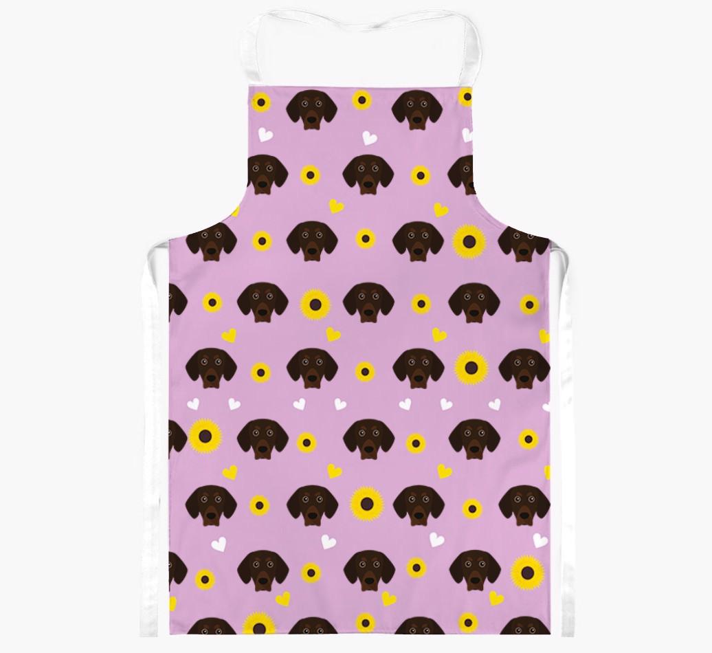 Sunflower Pattern: Personalized {breedFullName} Apron