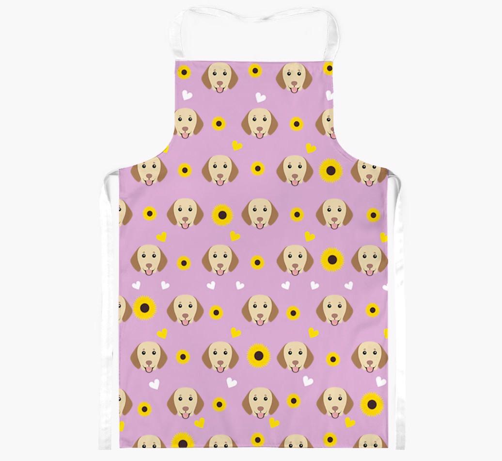 Sunflower Pattern: Personalized {breedFullName} Apron