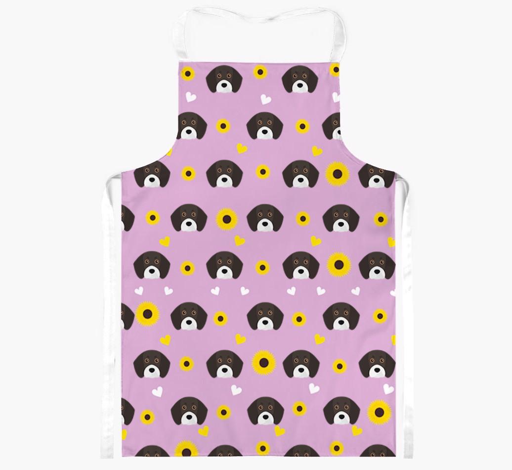 Sunflower Pattern: Personalized {breedFullName} Apron