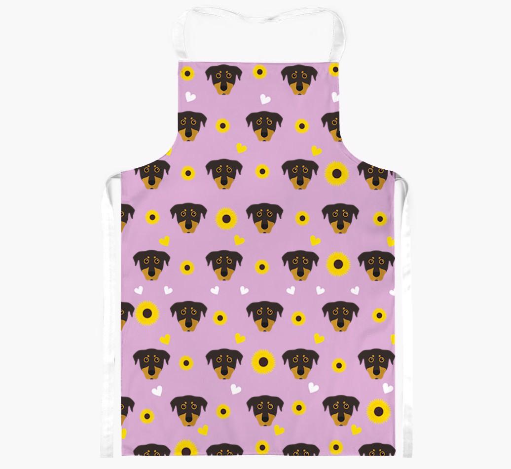 Sunflower Pattern: Personalized {breedFullName} Apron