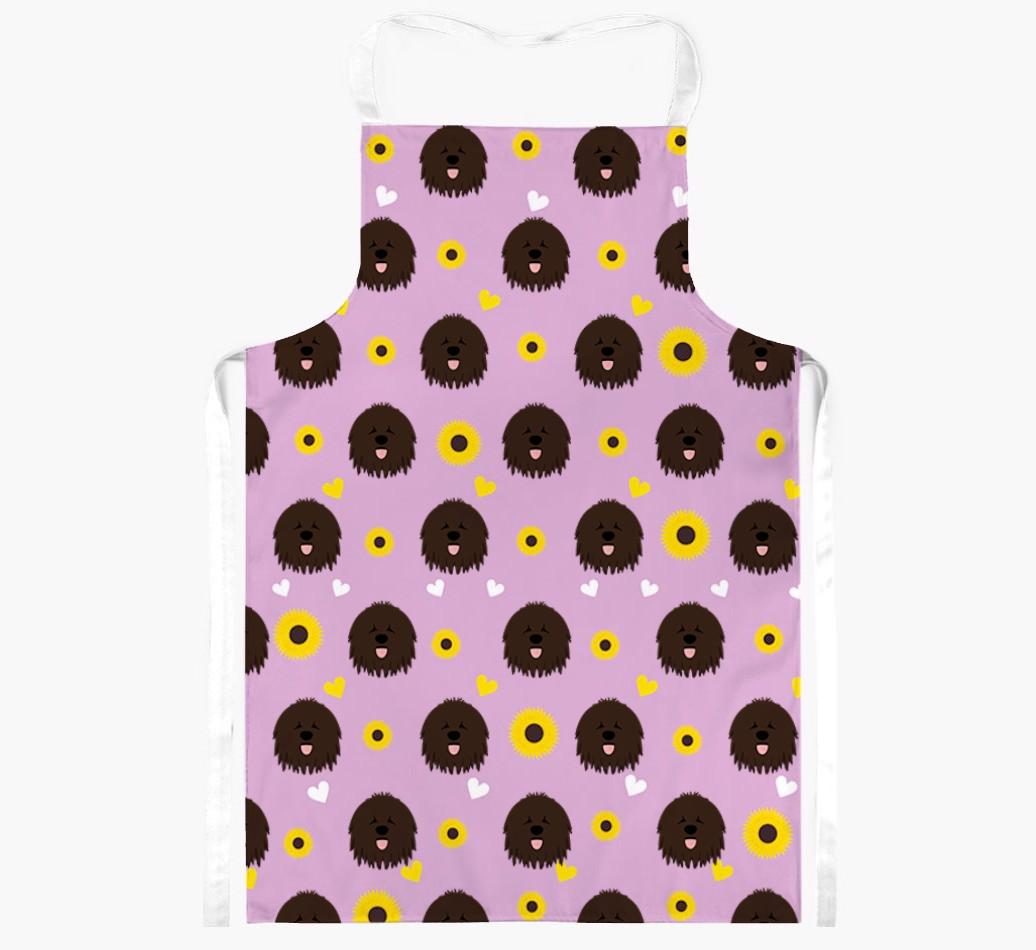 Sunflower Pattern: Personalized {breedFullName} Apron