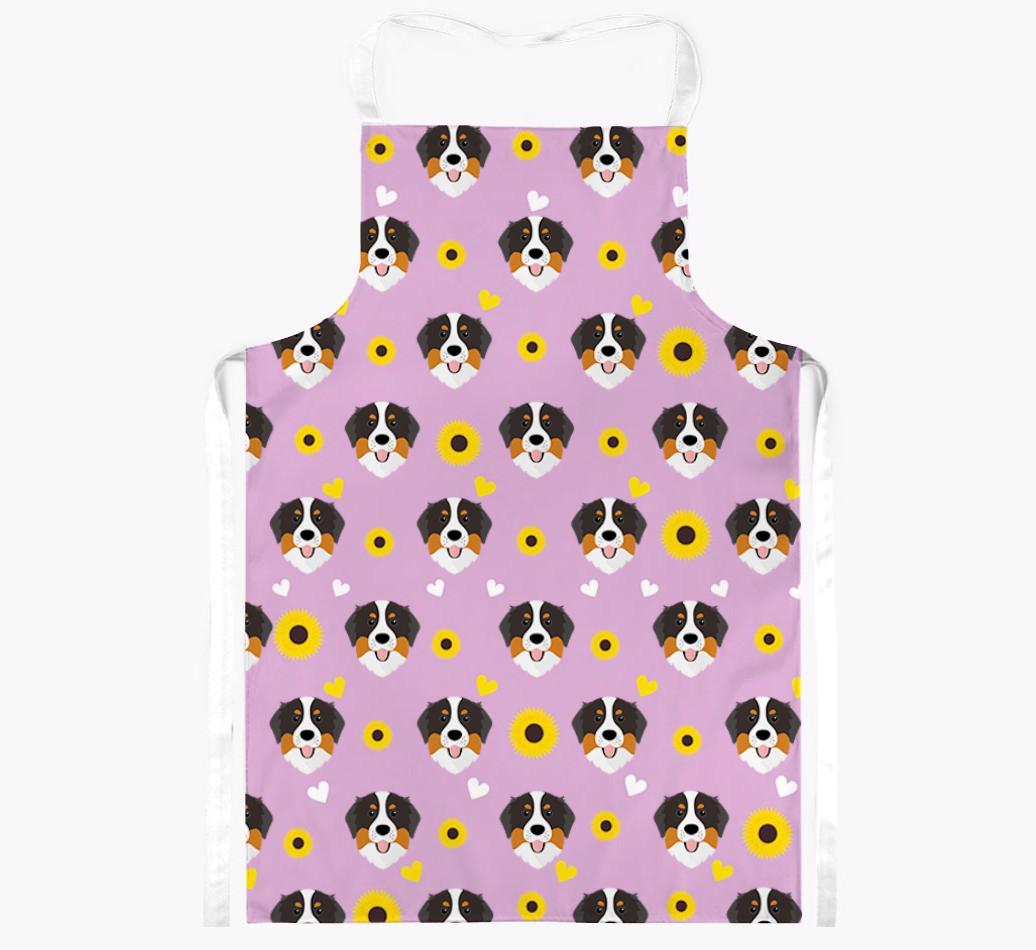 Sunflower Pattern: Personalized {breedFullName} Apron