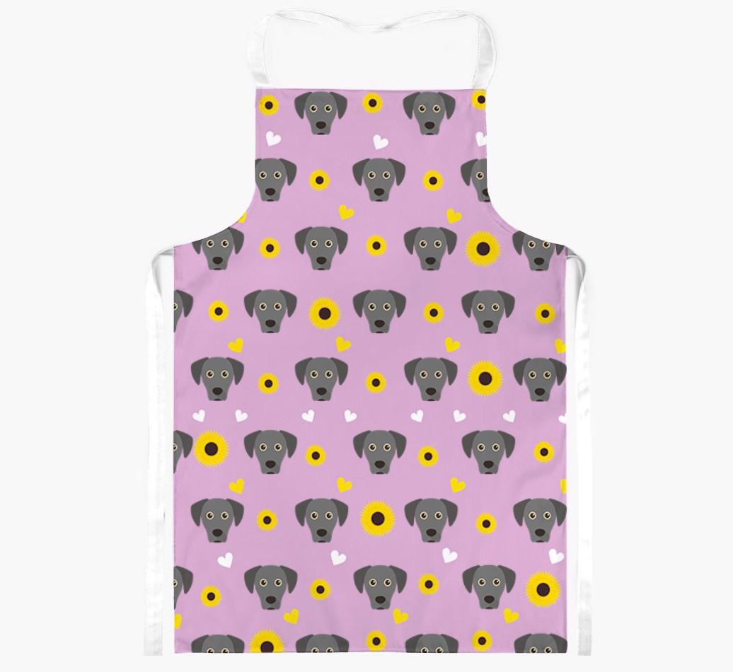 Sunflower Pattern: Personalized {breedFullName} Apron