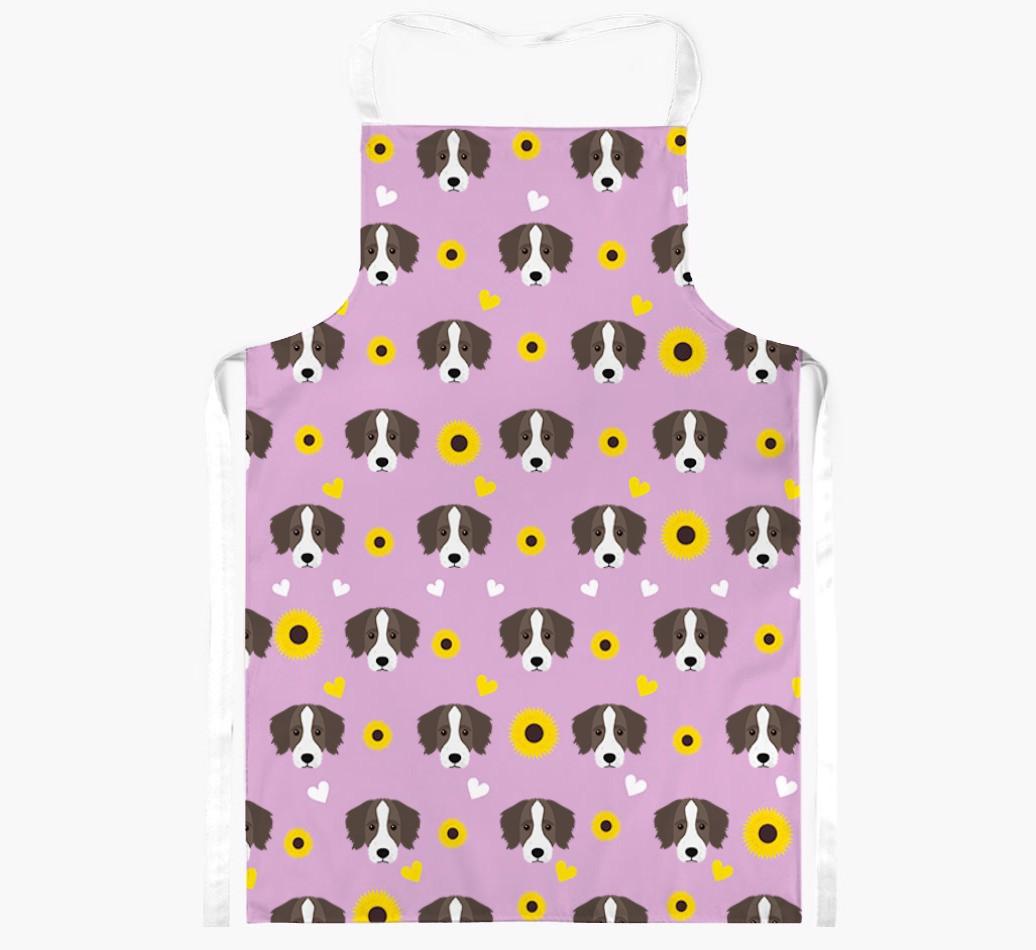 Sunflower Pattern: Personalized {breedFullName} Apron