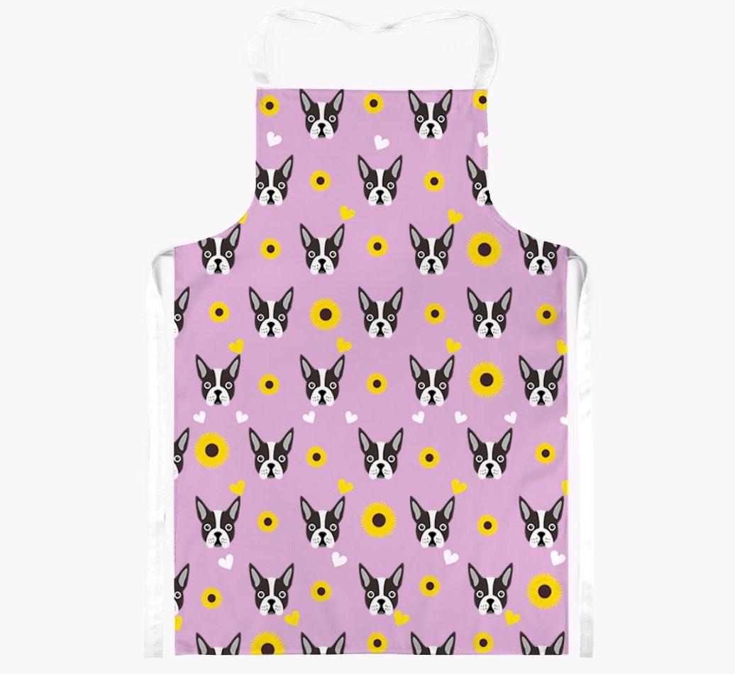 Sunflower Pattern: Personalized {breedFullName} Apron
