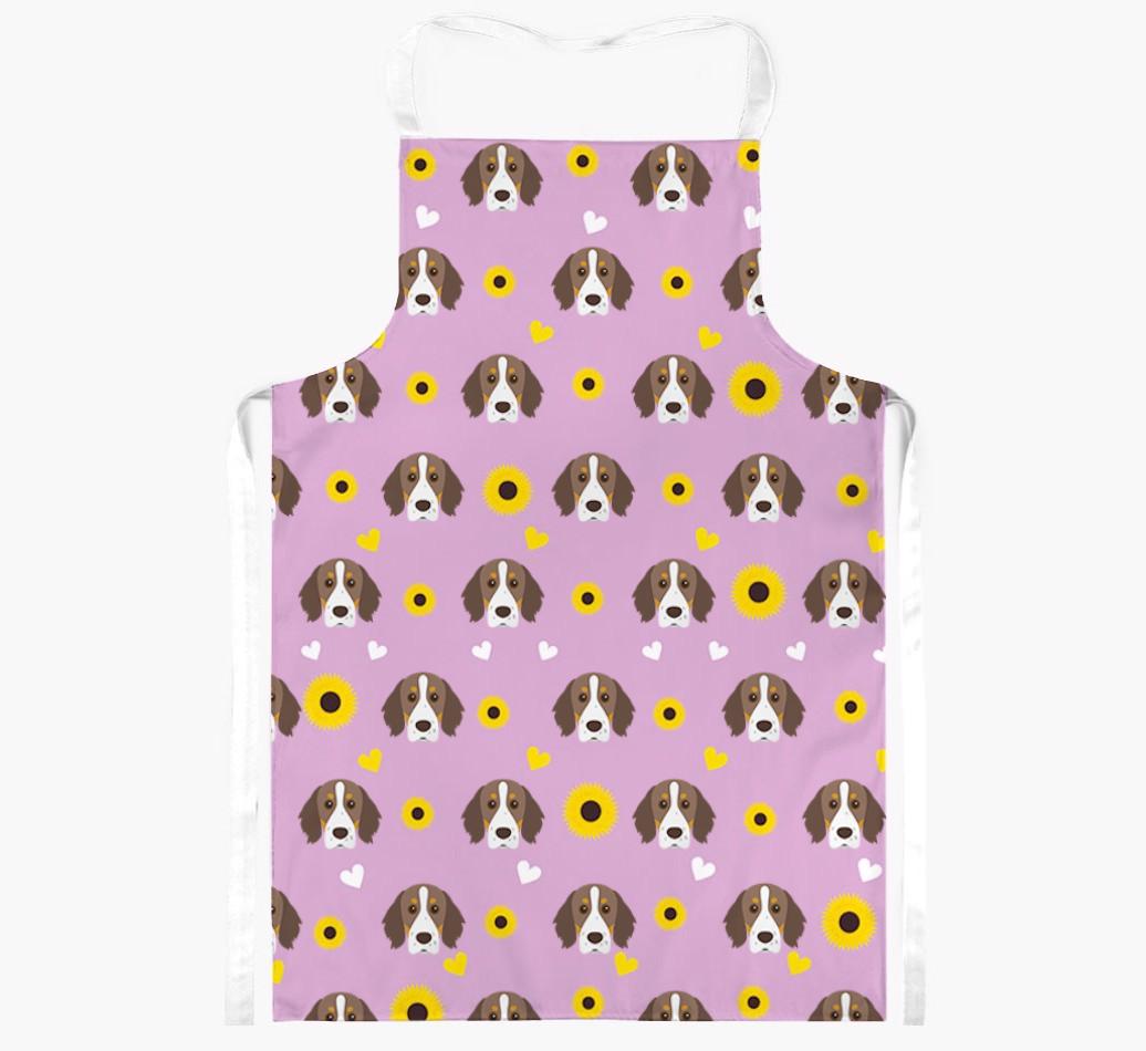 Sunflower Pattern: Personalized {breedFullName} Apron