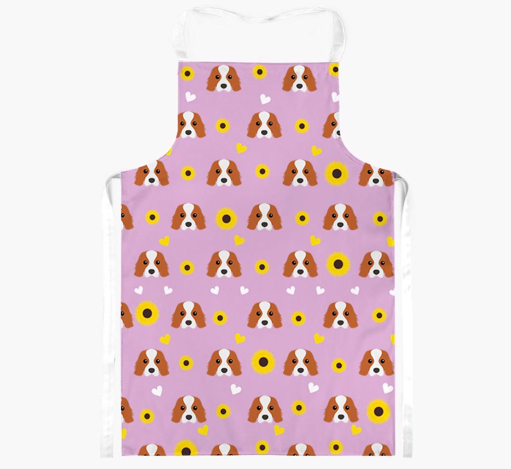 Sunflower Pattern: Personalized {breedFullName} Apron