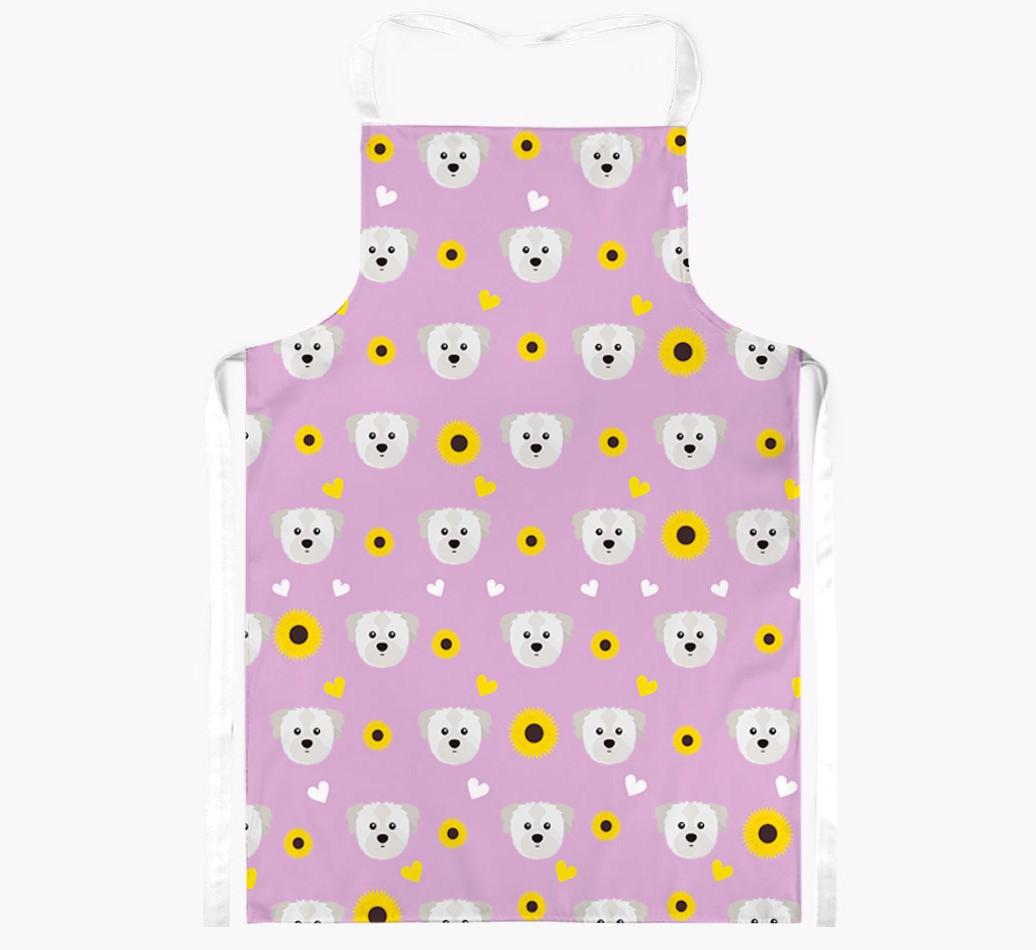 Sunflower Pattern: Personalized {breedFullName} Apron