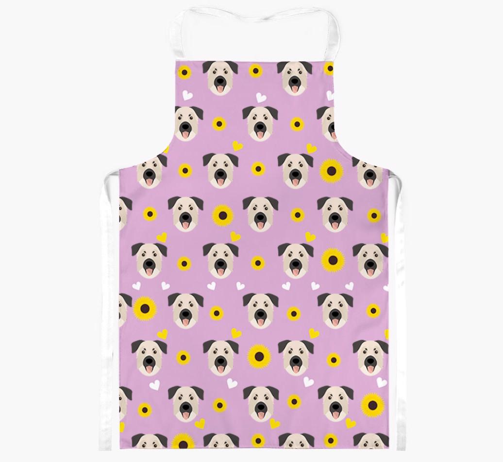 Sunflower Pattern: Personalized {breedFullName} Apron