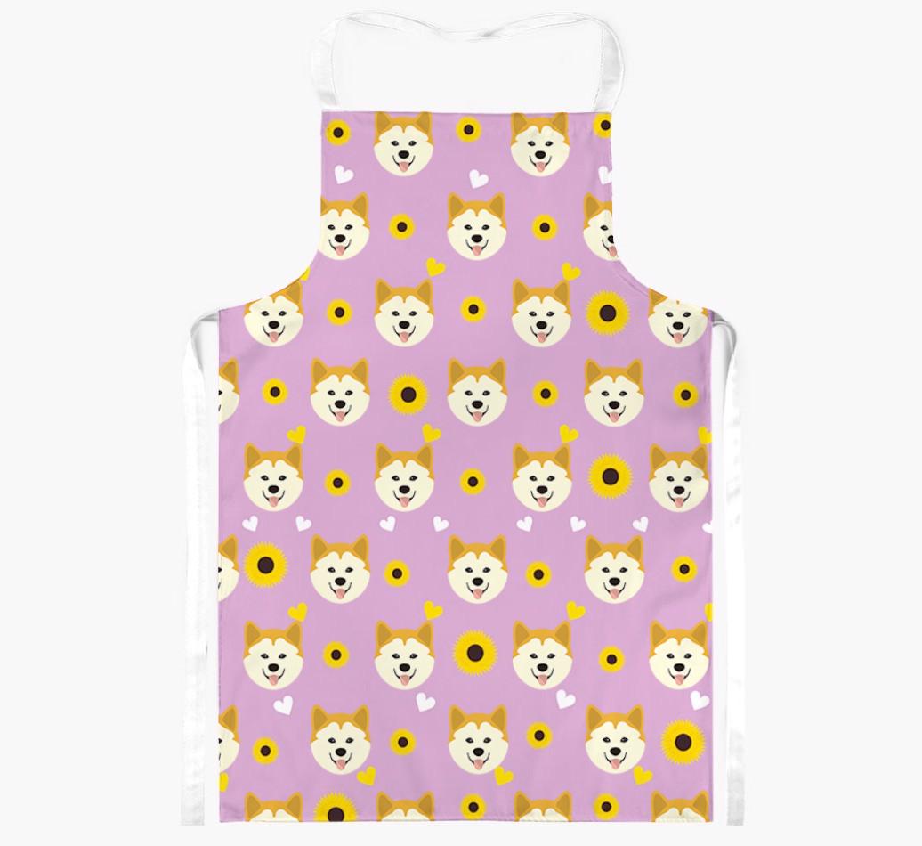 Sunflower Pattern: Personalized {breedFullName} Apron