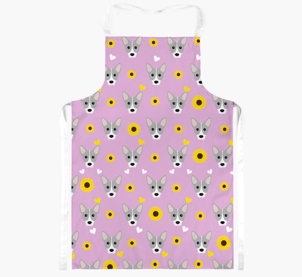 Sunflower Pattern: Personalized {breedFullName} Apron