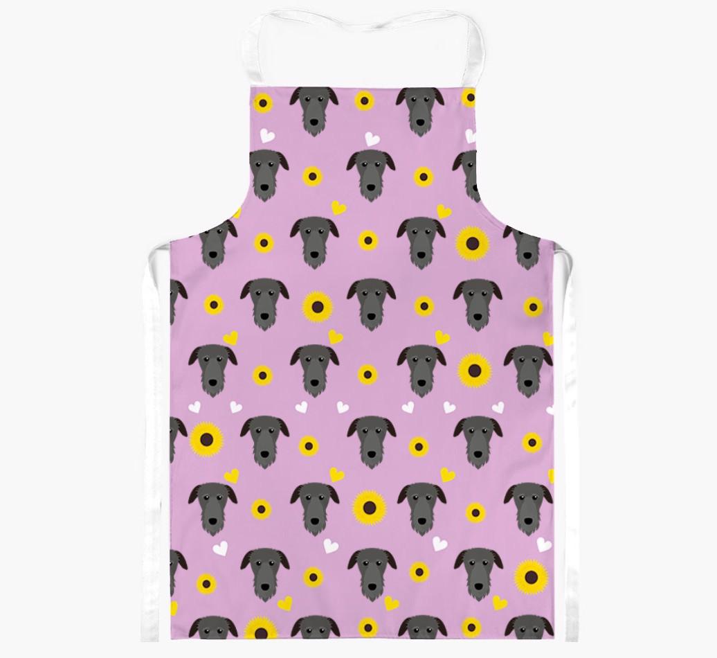 Sunflower Pattern: Personalized {breedFullName} Apron