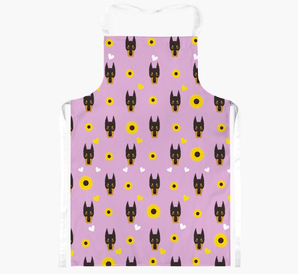 Sunflower Pattern: Personalized {breedFullName} Apron