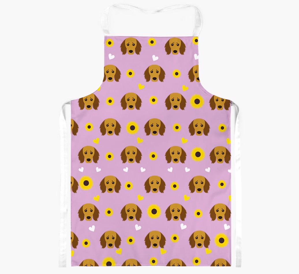 Sunflower Pattern: Personalized {breedFullName} Apron