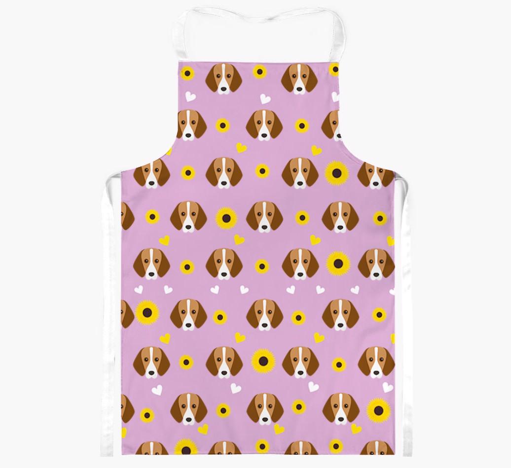 Sunflower Pattern: Personalized {breedFullName} Apron