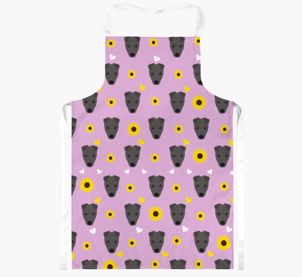 Sunflower Pattern: Personalized {breedFullName} Apron
