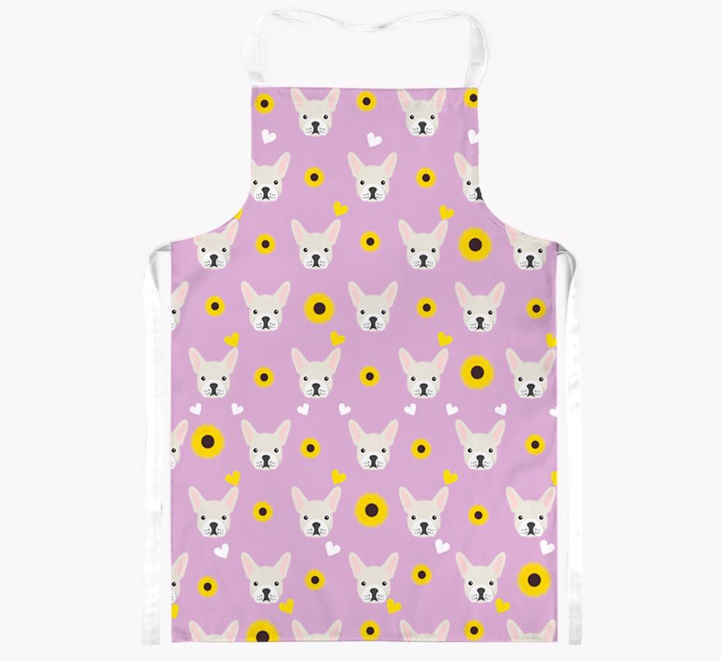 Sunflower Pattern: Personalized {breedFullName} Apron
