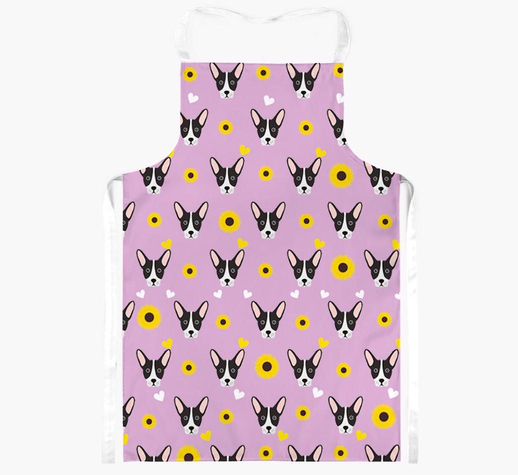 Sunflower Pattern: Personalized {breedFullName} Apron