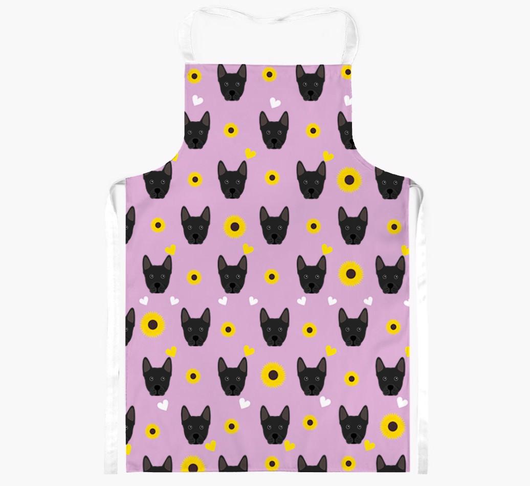 Sunflower Pattern: Personalized {breedFullName} Apron