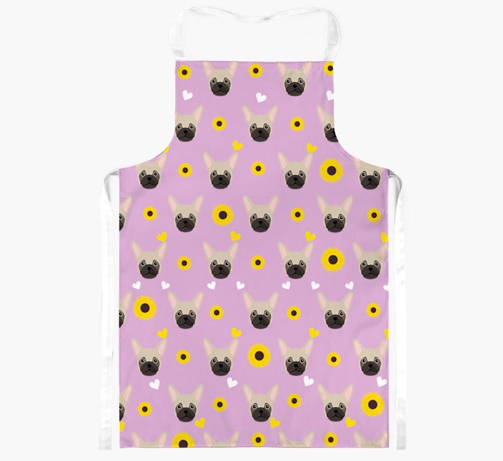 Sunflower Pattern: Personalized {breedFullName} Apron