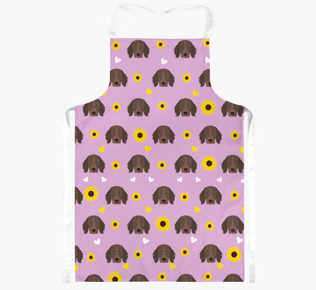 Sunflower Pattern: Personalized {breedFullName} Apron