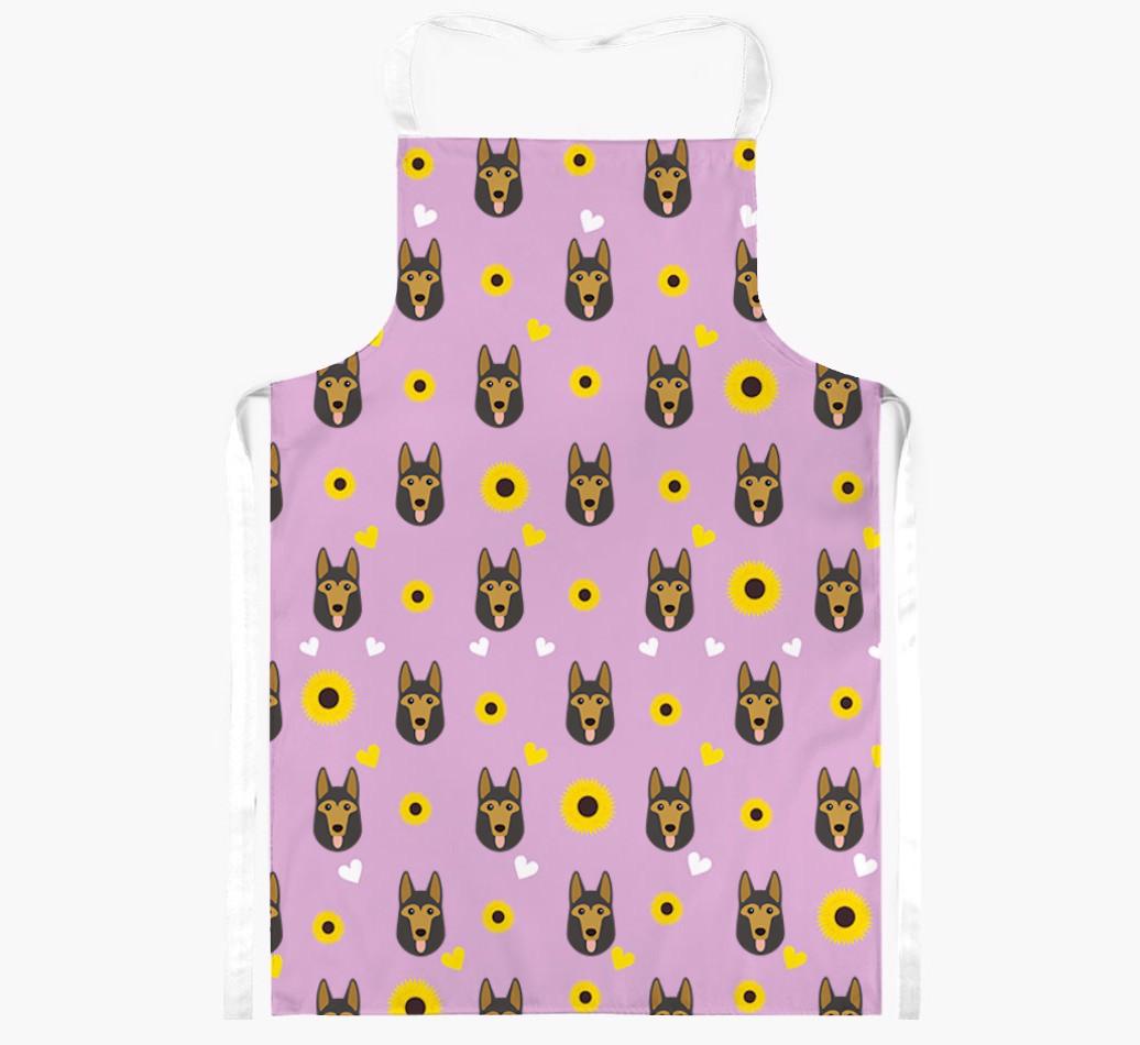 Sunflower Pattern: Personalized {breedFullName} Apron