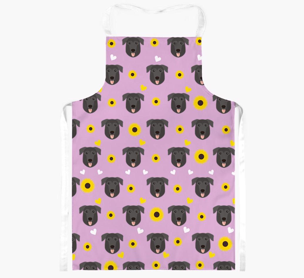 Sunflower Pattern: Personalized {breedFullName} Apron