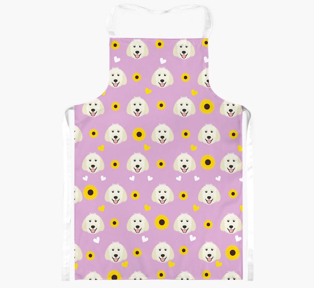 Sunflower Pattern: Personalized {breedFullName} Apron