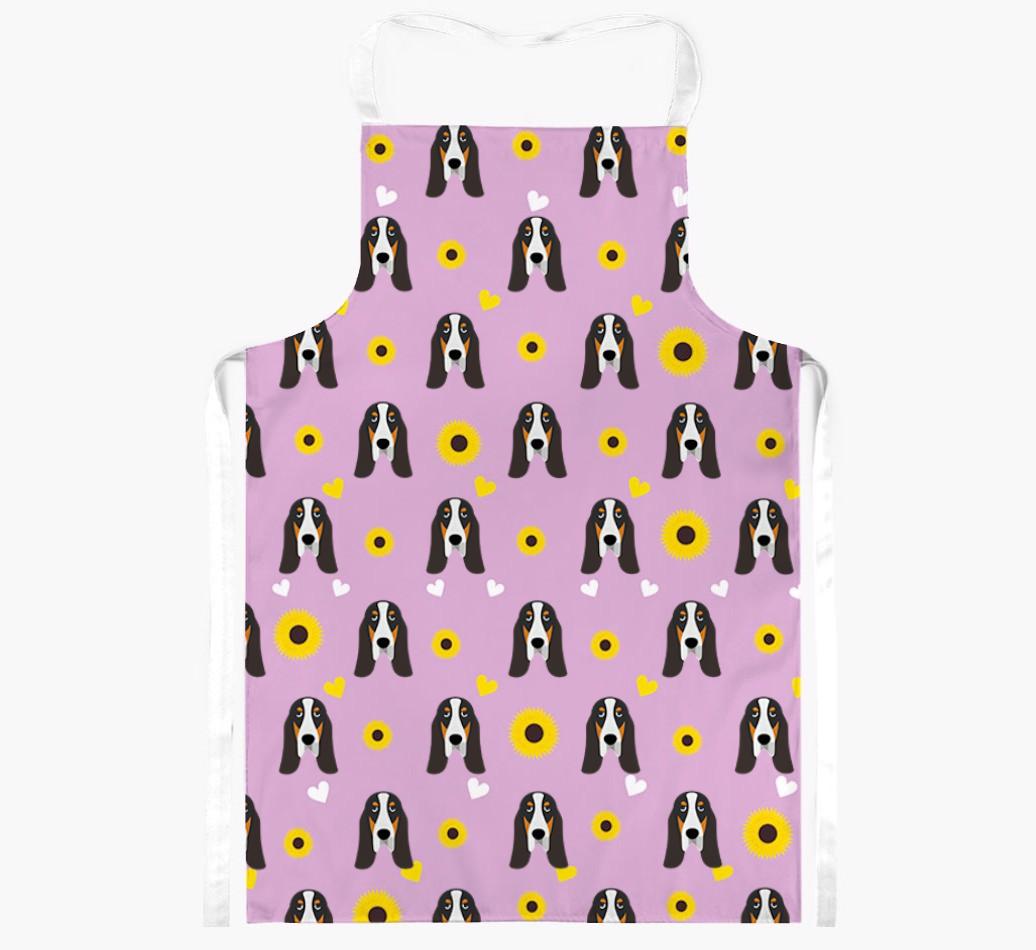 Sunflower Pattern: Personalized {breedFullName} Apron