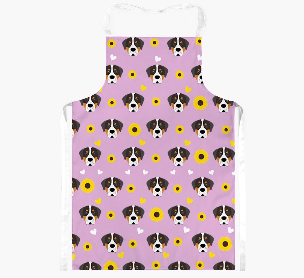 Sunflower Pattern: Personalized {breedFullName} Apron
