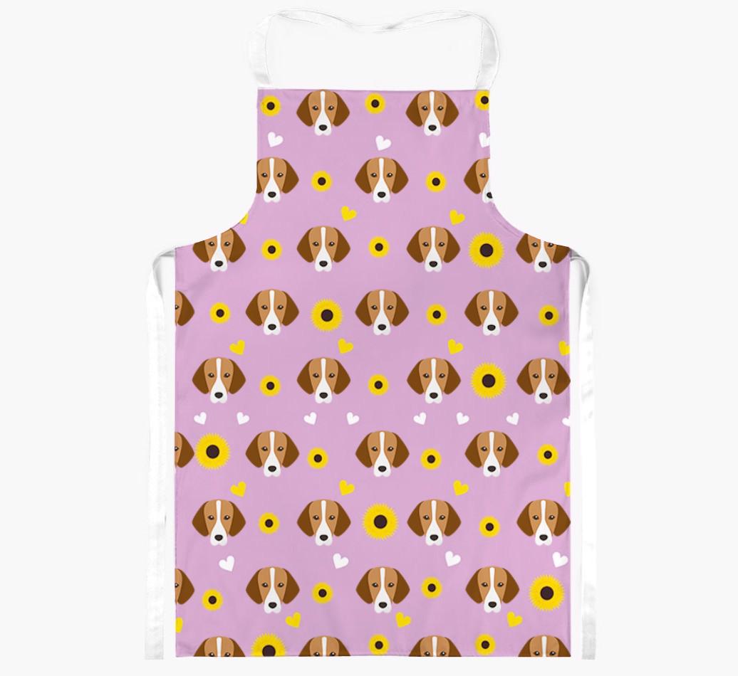 Sunflower Pattern: Personalized {breedFullName} Apron