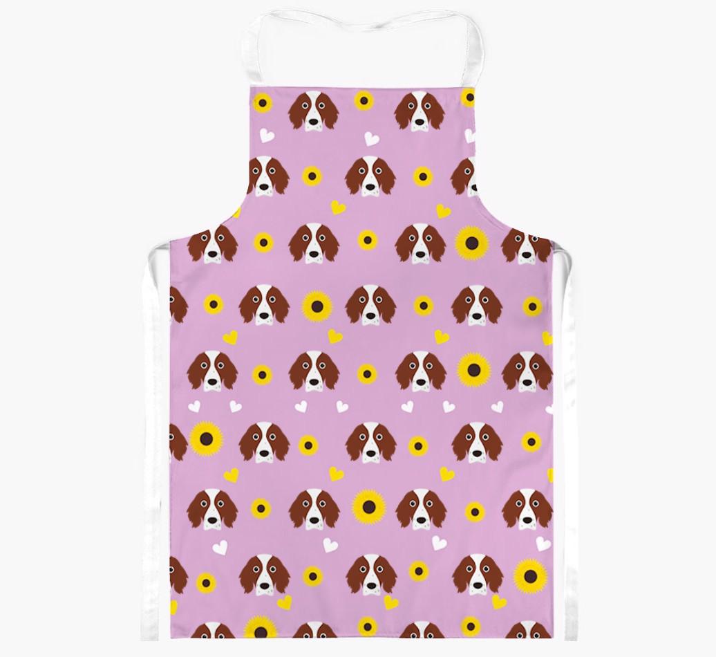 Sunflower Pattern: Personalized {breedFullName} Apron