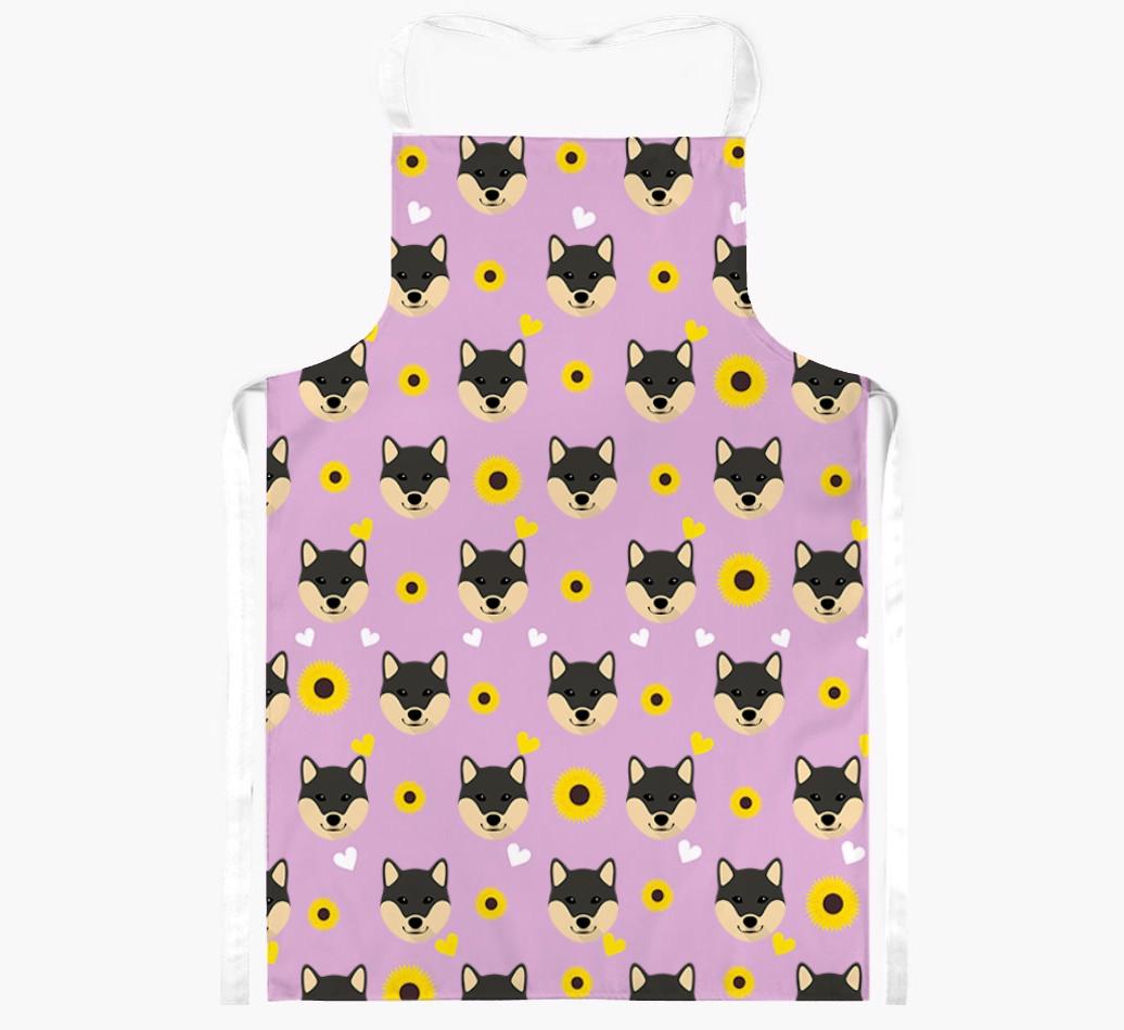 Sunflower Pattern: Personalized {breedFullName} Apron
