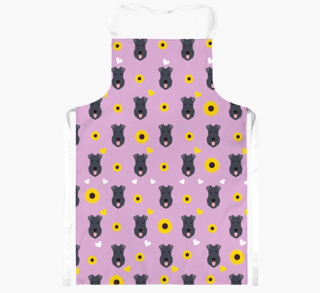 Sunflower Pattern: Personalized {breedFullName} Apron