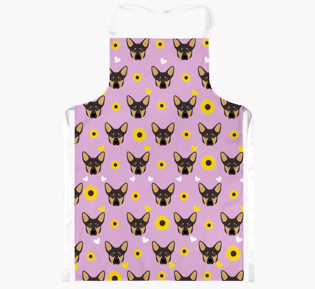 Sunflower Pattern: Personalized {breedFullName} Apron