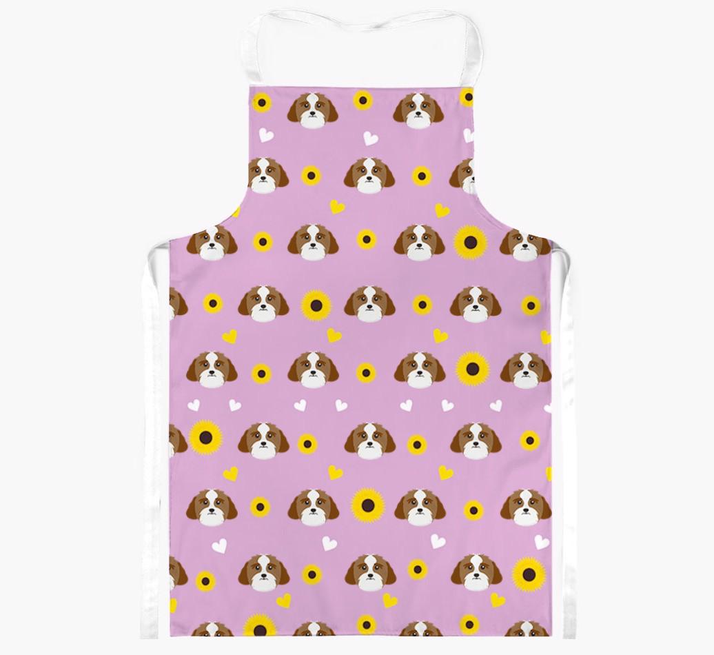 Sunflower Pattern: Personalized {breedFullName} Apron