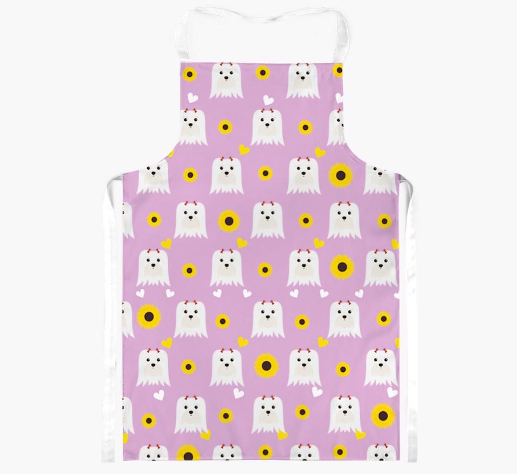Sunflower Pattern: Personalized {breedFullName} Apron