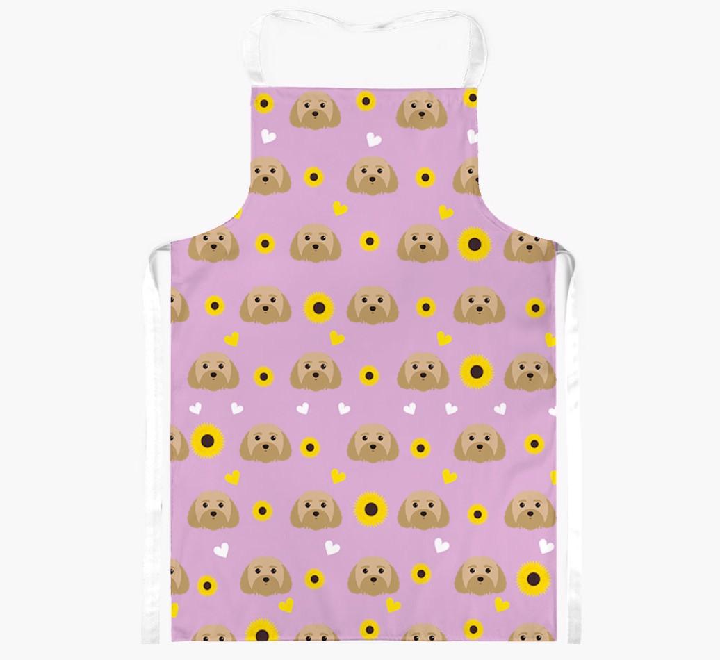 Sunflower Pattern: Personalized {breedFullName} Apron