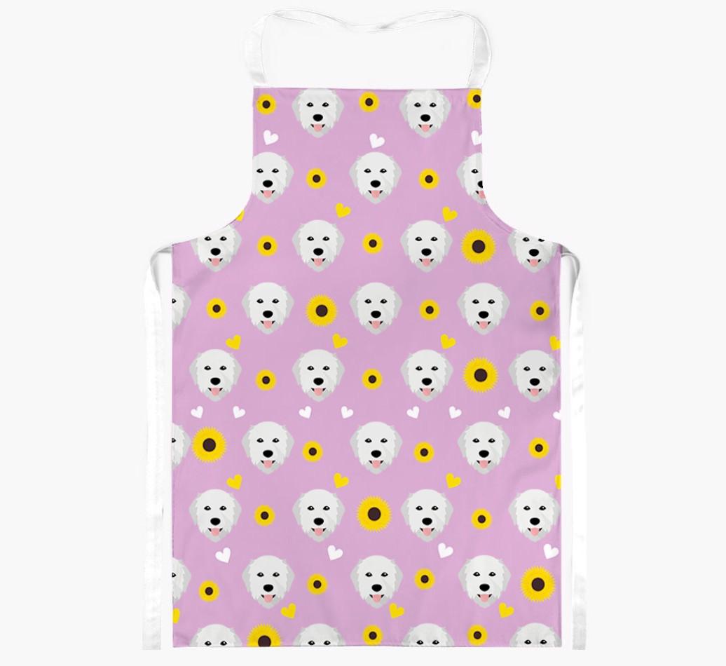 Sunflower Pattern: Personalized {breedFullName} Apron